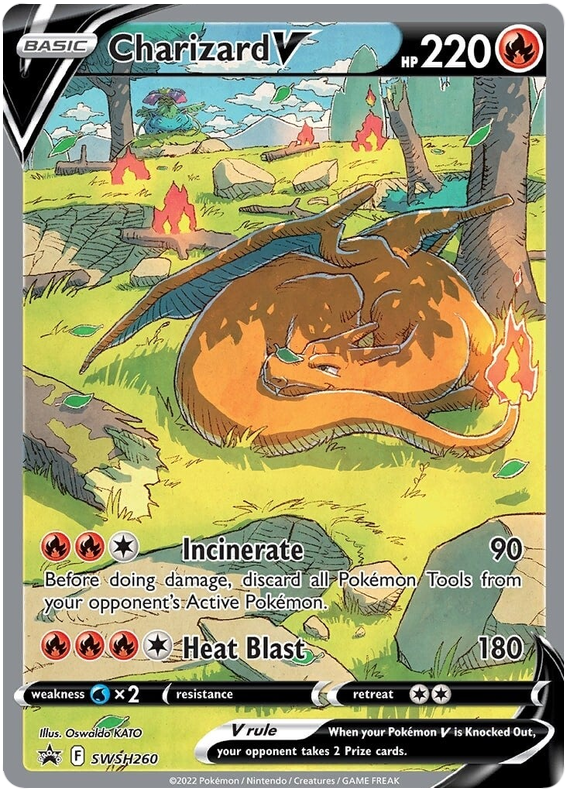 Charizard V (SWSH260) [Sword & Shield: Black Star Promos] | Galactic Gamez