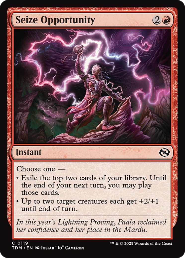 Seize Opportunity [Tarkir: Dragonstorm] | Galactic Gamez