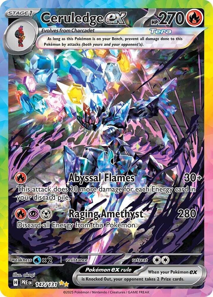 Ceruledge ex (147/131) [Scarlet & Violet: Prismatic Evolutions] | Galactic Gamez