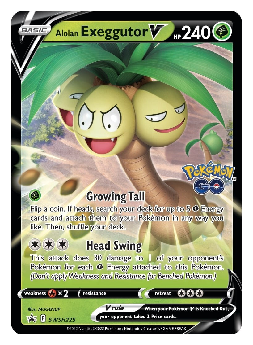 Alolan Exeggutor V (SWSH225) [Sword & Shield: Black Star Promos] | Galactic Gamez