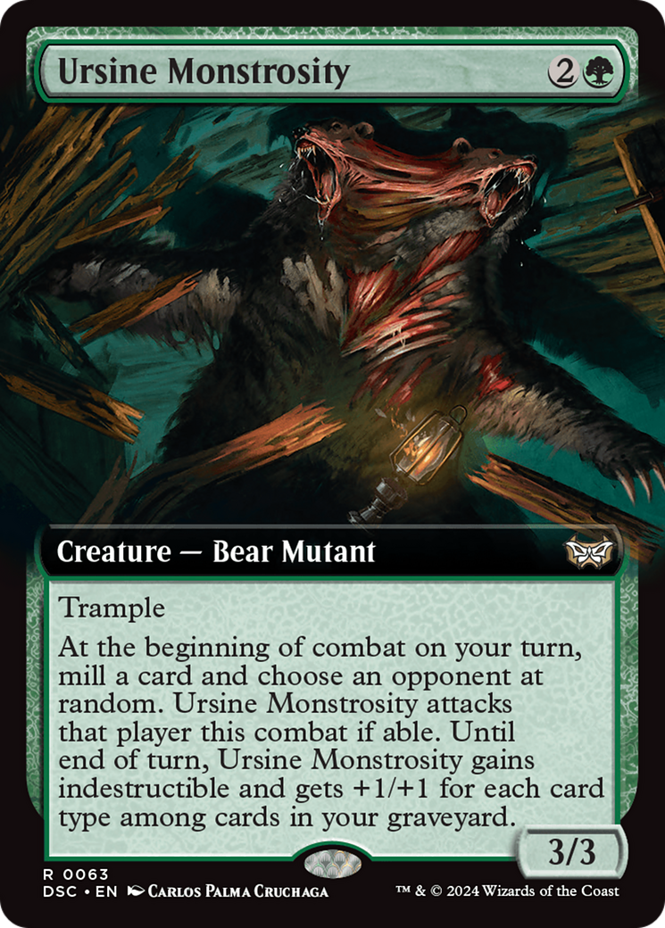 Ursine Monstrosity (Extended Art) [Duskmourn: House of Horror Commander] | Galactic Gamez