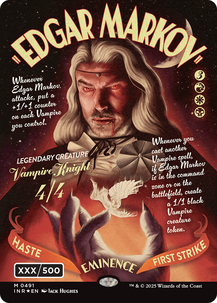 Edgar Markov (Showcase) (Serial Numbered) (Double Rainbow Foil) [Innistrad Remastered] | Galactic Gamez