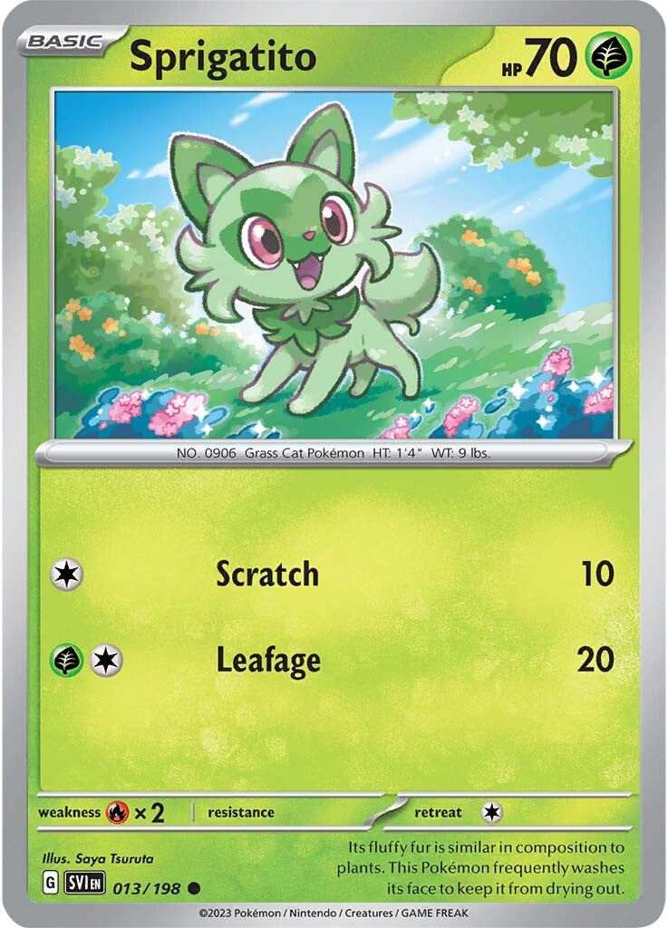 Sprigatito (013/198) [Scarlet & Violet: Base Set] | Galactic Gamez