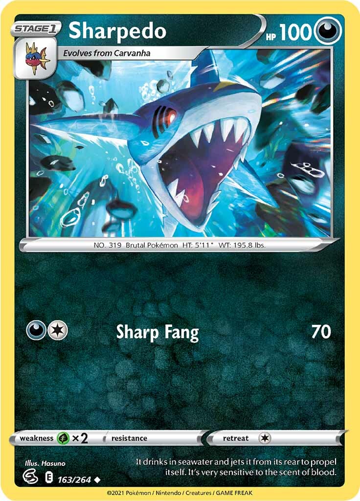 Sharpedo (163/264) [Sword & Shield: Fusion Strike] | Galactic Gamez