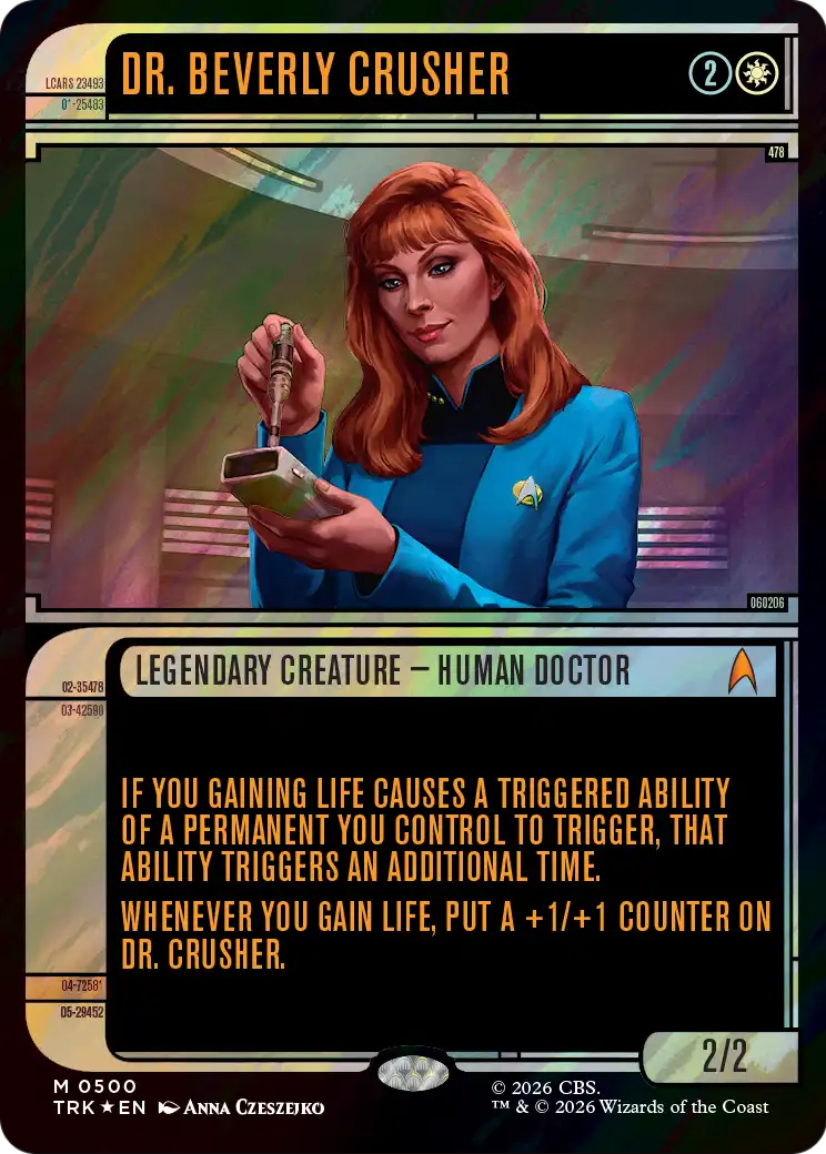 Dr. Beverly Crusher (Showcase) (Surge Foil) [Star Trek] | Galactic Gamez