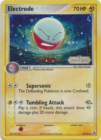 Electrode (32/92) (Stamped) [EX: Legend Maker] | Galactic Gamez