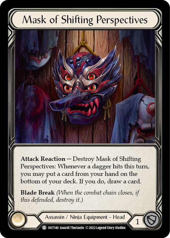 Mask of Shifting Perspectives [OUT140] (Outsiders)  Cold Foil | Galactic Gamez