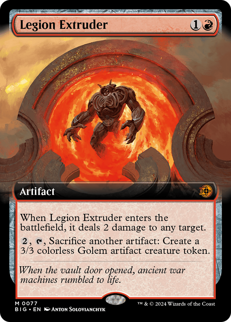 Legion Extruder (Extended Art) [Outlaws of Thunder Junction: The Big Score] | Galactic Gamez