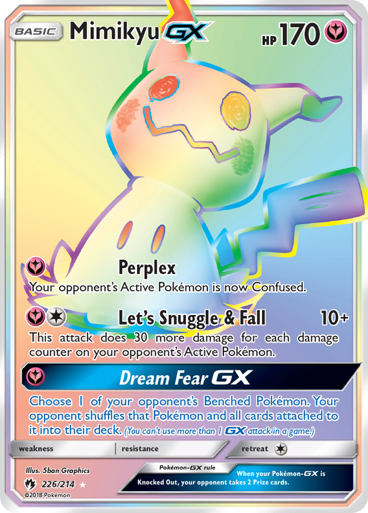 Mimikyu GX (226/214) [Sun & Moon: Lost Thunder] | Galactic Gamez