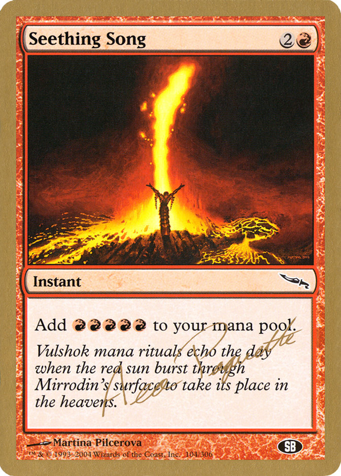 Seething Song (Aeo Paquette) (SB) [World Championship Decks 2004] | Galactic Gamez