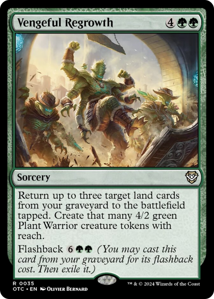 Vengeful Regrowth [Outlaws of Thunder Junction Commander] | Galactic Gamez