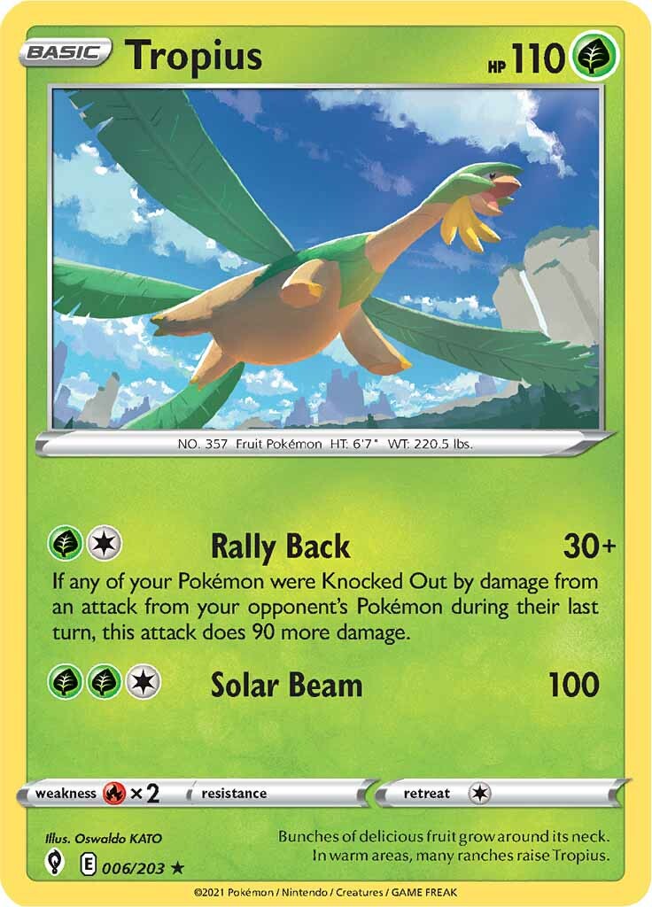 Tropius (006/203) [Sword & Shield: Evolving Skies] | Galactic Gamez