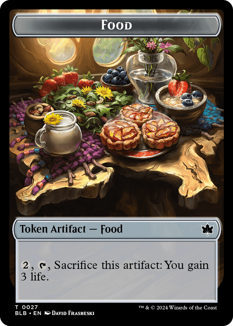 Food // Pawpatch Recruit Double-Sided Token [Bloomburrow Tokens] | Galactic Gamez