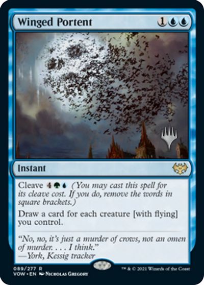 Winged Portent (Promo Pack) [Innistrad: Crimson Vow Promos] | Galactic Gamez