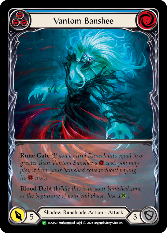Vantom Banshee (Blue) (Extended Art) [LGS159] (Promo)  Rainbow Foil | Galactic Gamez