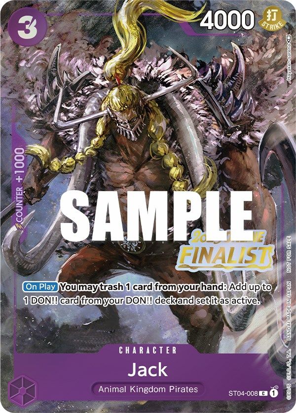 Jack (Online Regional 2023) [Finalist] [One Piece Promotion Cards] | Galactic Gamez