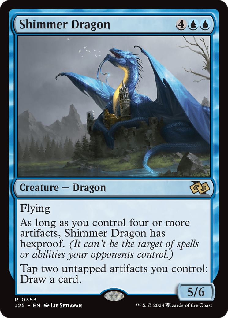 Shimmer Dragon [Foundations Jumpstart] | Galactic Gamez