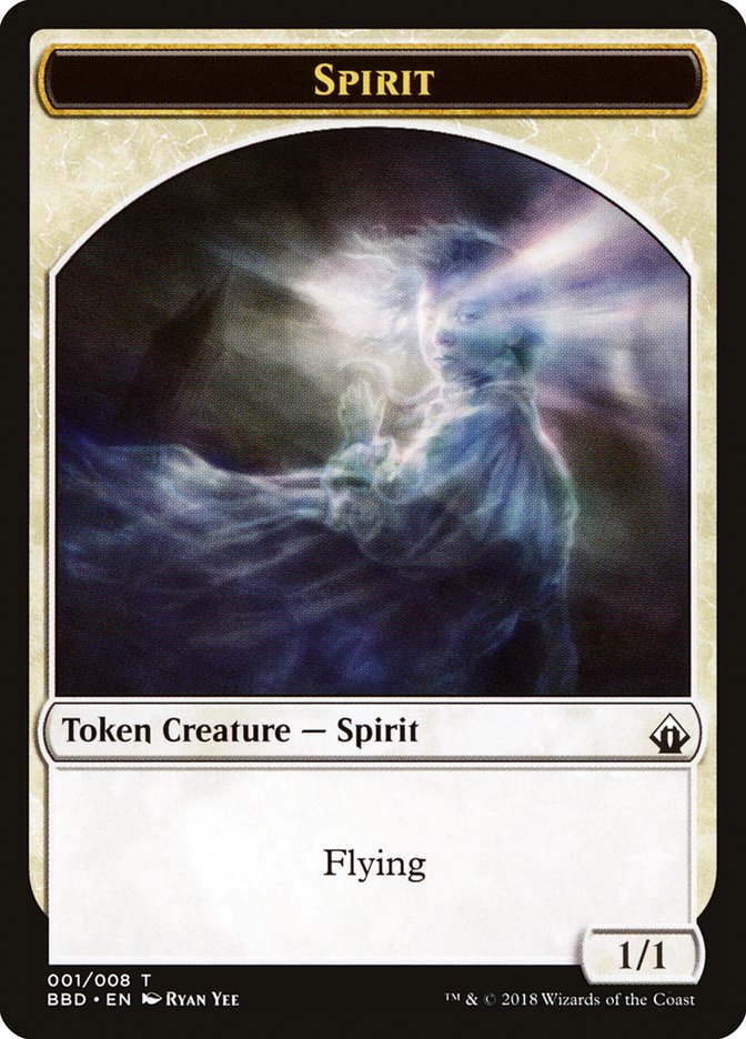 Spirit Token [Battlebond Tokens] | Galactic Gamez