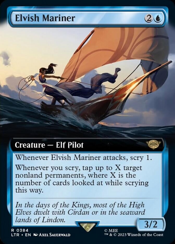 Elvish Mariner (Extended Art) [The Lord of the Rings: Tales of Middle-Earth] | Galactic Gamez