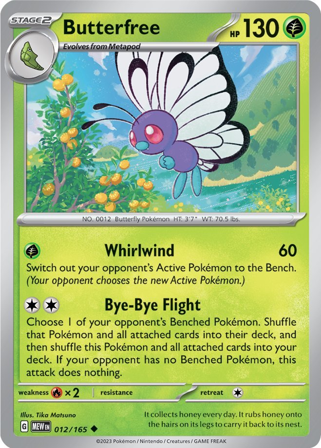 Butterfree (012/165) [Scarlet & Violet 151] | Galactic Gamez