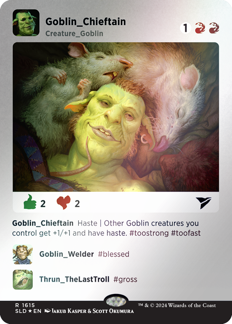 Goblin Chieftain (Rainbow Foil) [Secret Lair Drop Series] | Galactic Gamez