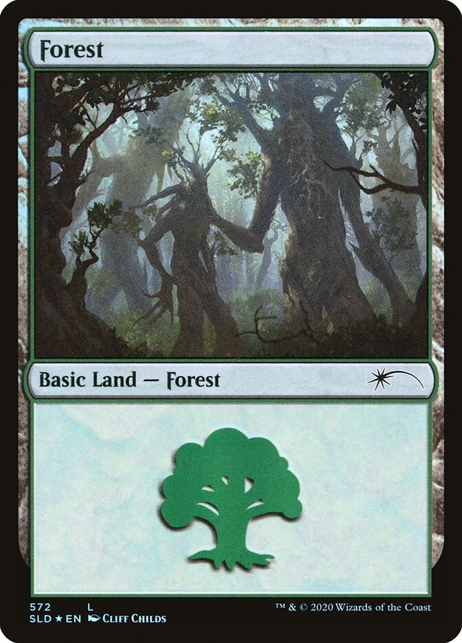 Forest (Tree Hugging) (572) [Secret Lair Drop Promos] | Galactic Gamez