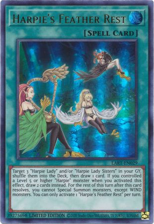 Harpie's Feather Rest [LART-EN029] Ultra Rare | Galactic Gamez