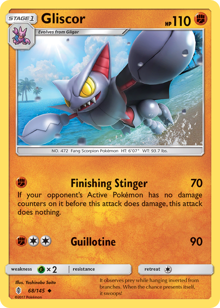 Gliscor (68/145) [Sun & Moon: Guardians Rising] | Galactic Gamez