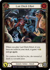 Last Ditch Effort [U-WTR161] (Welcome to Rathe Unlimited)  Unlimited Rainbow Foil | Galactic Gamez