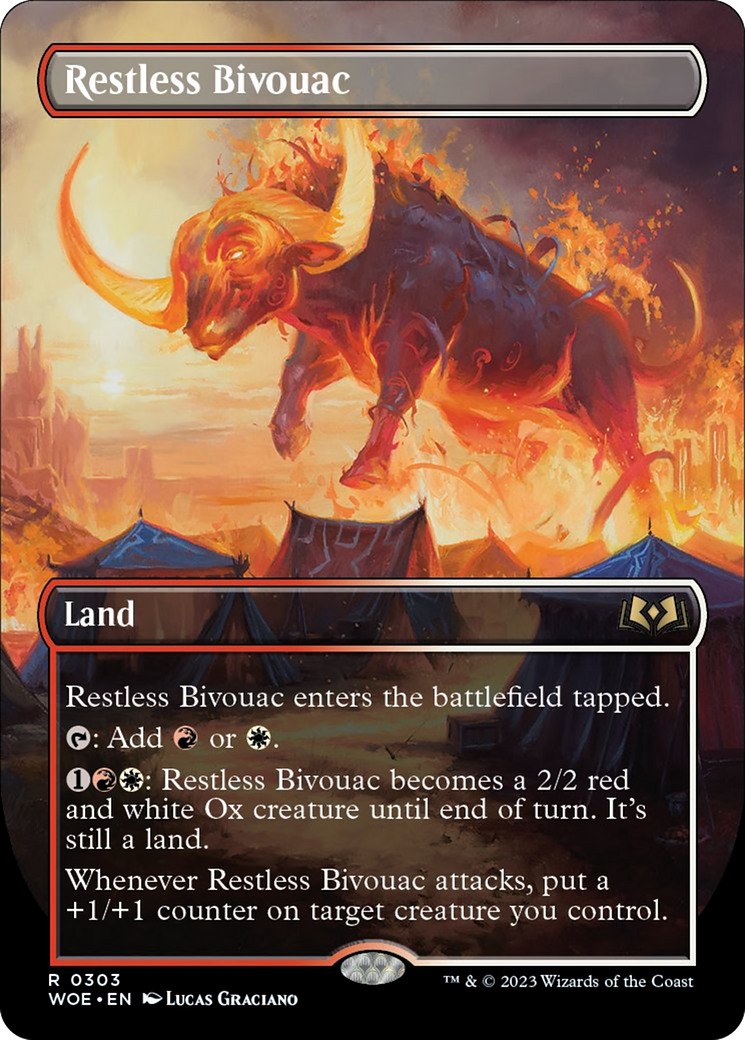 Restless Bivouac (Borderless Alternate Art) [Wilds of Eldraine] | Galactic Gamez