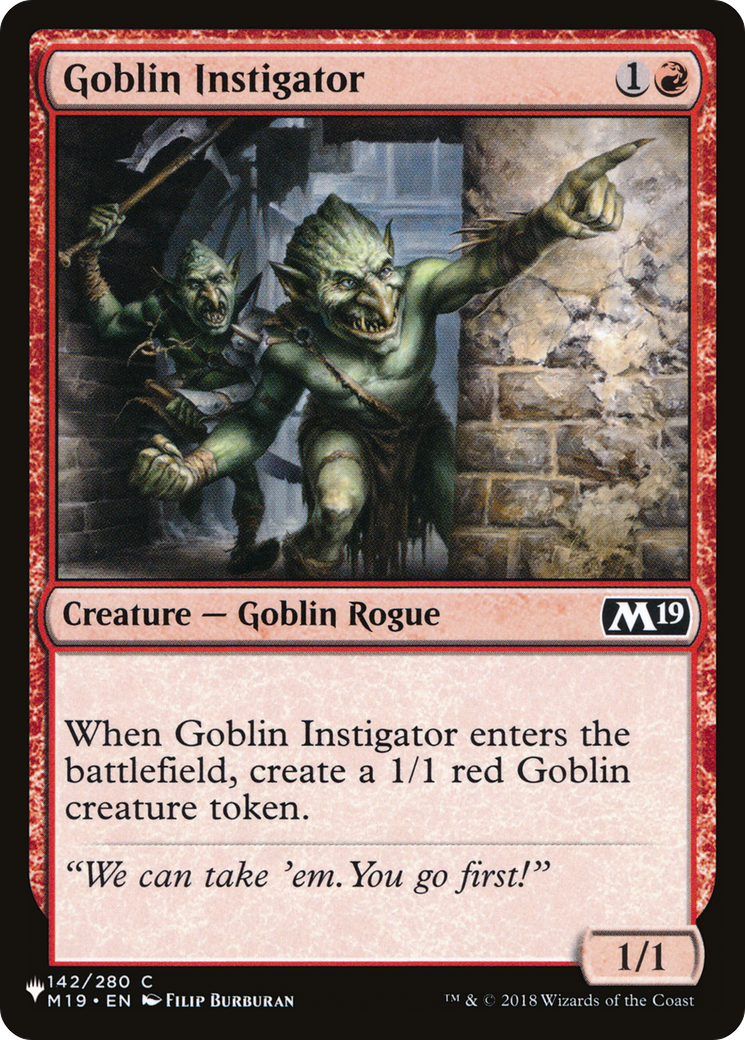 Goblin Instigator [The List Reprints] | Galactic Gamez