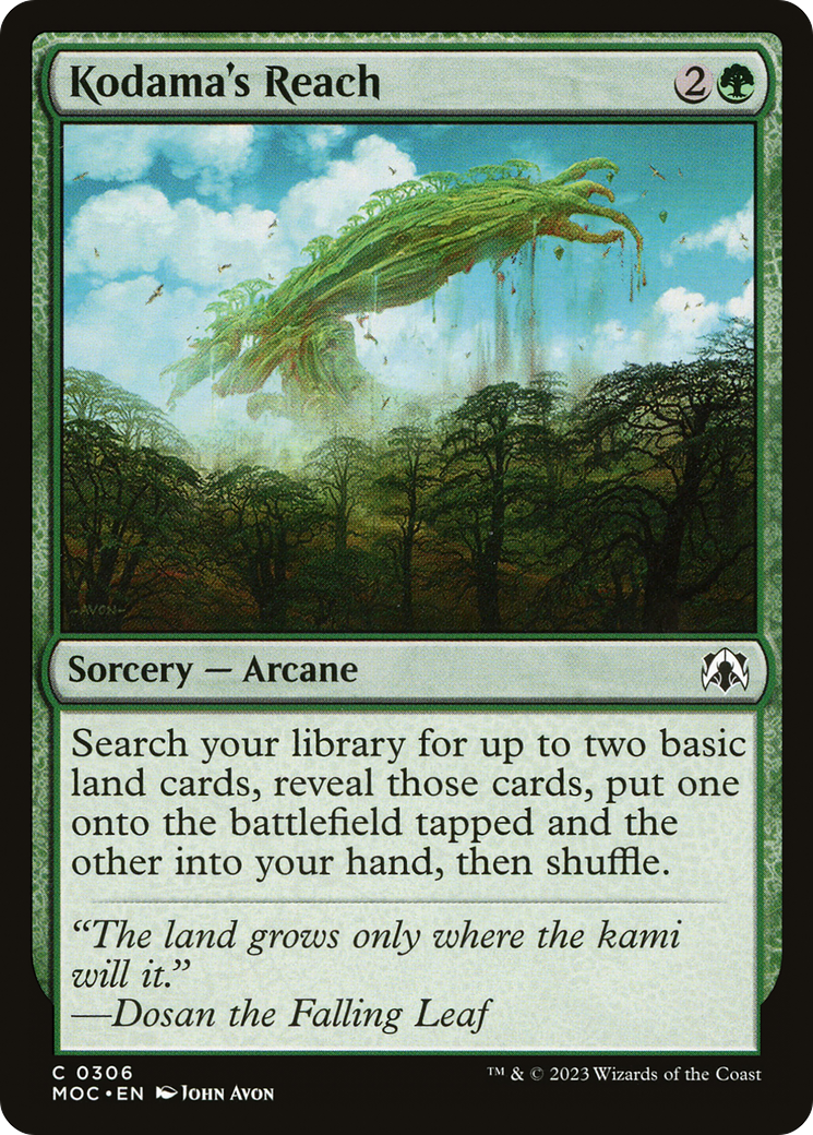 Kodama's Reach [March of the Machine Commander] | Galactic Gamez