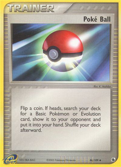 Poke Ball (86/109) [EX: Ruby & Sapphire] | Galactic Gamez