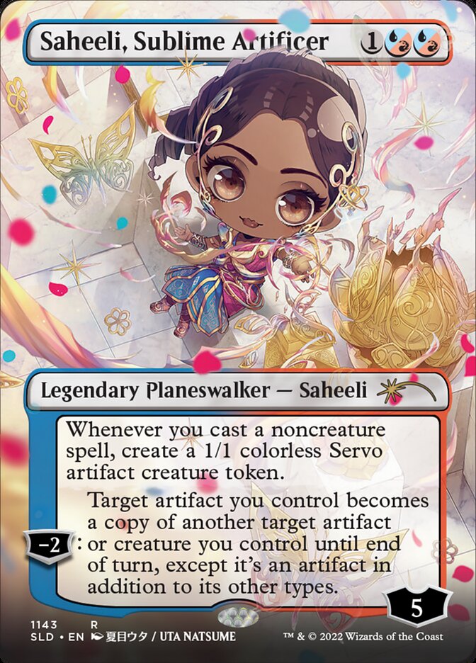 Saheeli, Sublime Artificer (Borderless) [Secret Lair Drop Series] | Galactic Gamez