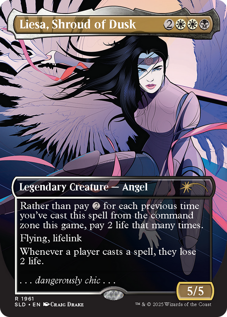Liesa, Shroud of Dusk (Rainbow Foil) [Secret Lair Drop Series] | Galactic Gamez