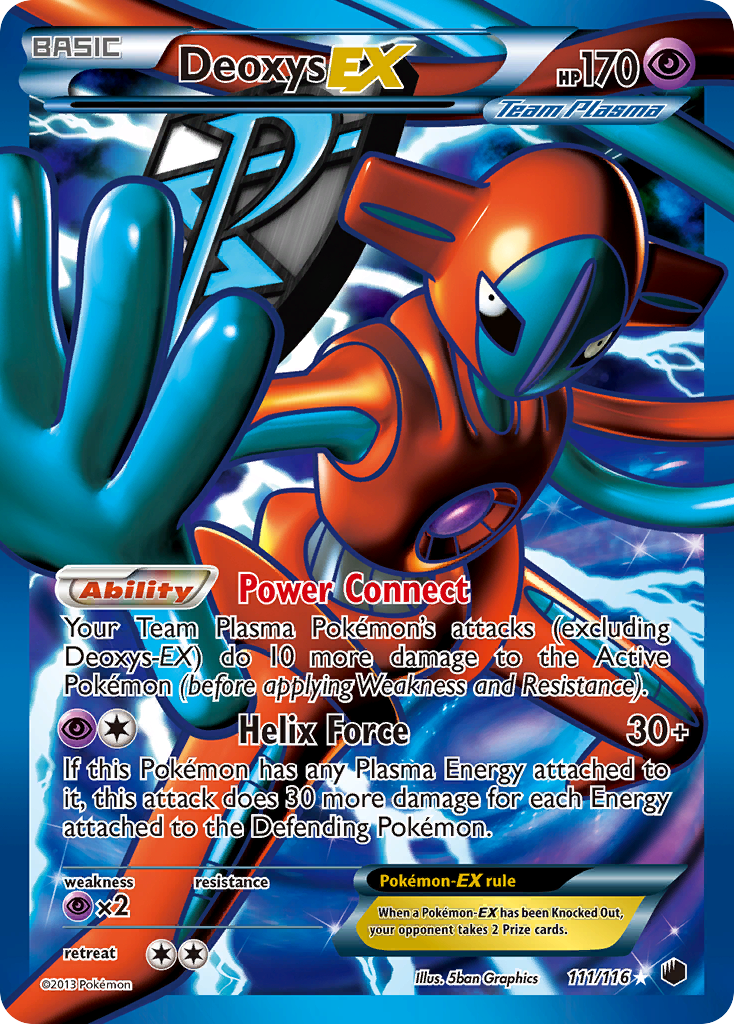 Deoxys EX (111/116) [Black & White: Plasma Freeze] | Galactic Gamez