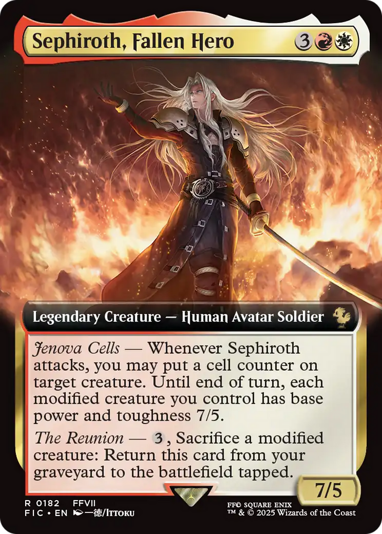 Sephiroth, Fallen Hero (Extended Art) [FINAL FANTASY Commander] | Galactic Gamez