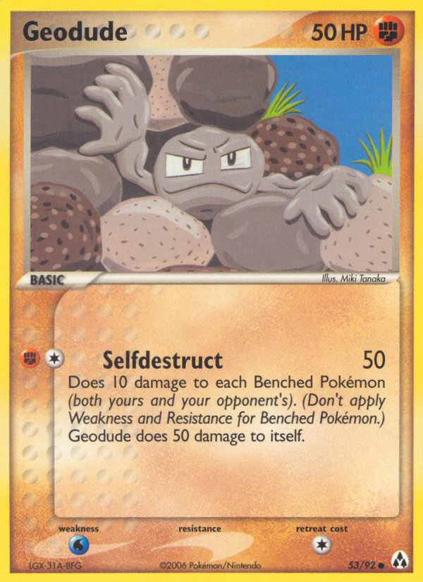 Geodude (53/92) [EX: Legend Maker] | Galactic Gamez
