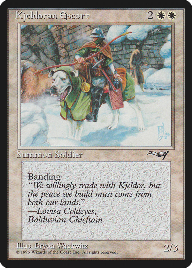 Kjeldoran Escort (Wall Background) [Alliances] | Galactic Gamez