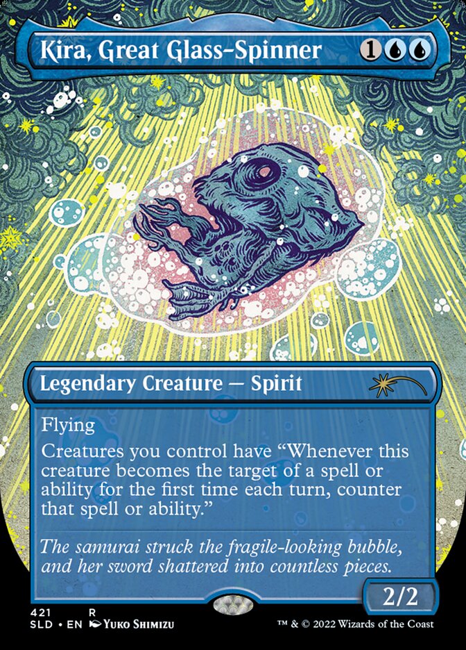 Kira, Great Glass-Spinner (Borderless) [Secret Lair Drop Series] | Galactic Gamez