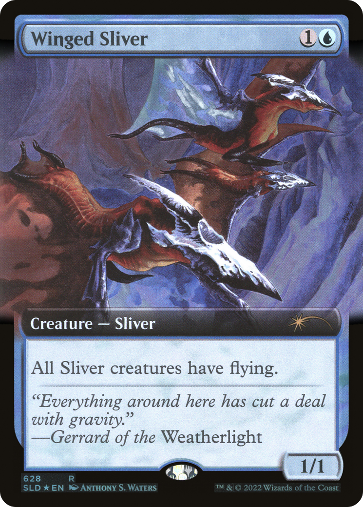 Winged Sliver (Extended Art) [Secret Lair Drop Promos] | Galactic Gamez