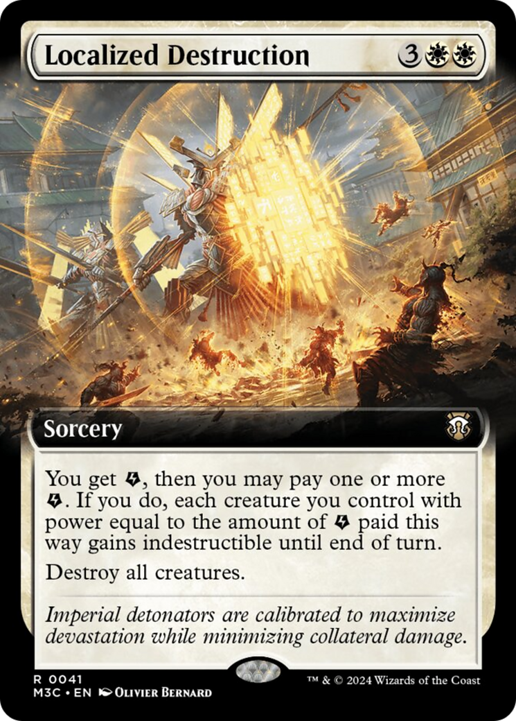 Localized Destruction (Extended Art) (Ripple Foil) [Modern Horizons 3 Commander] | Galactic Gamez