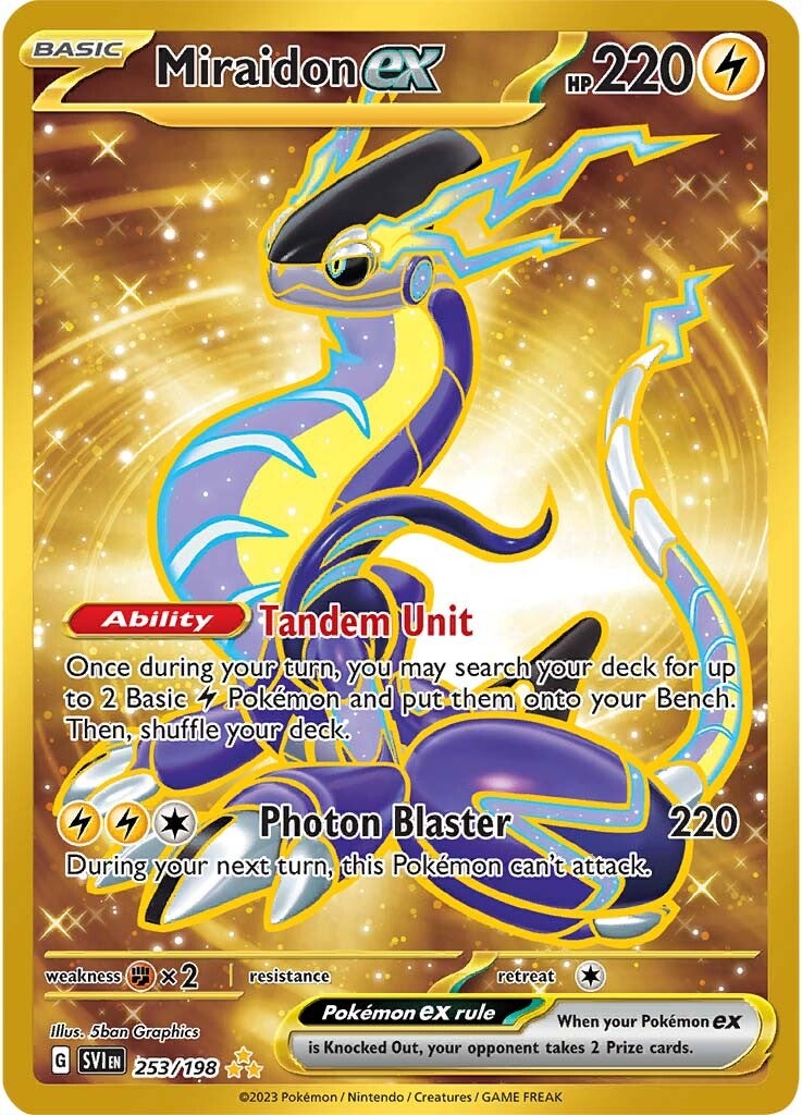 Miraidon ex (253/198) [Scarlet & Violet: Base Set] | Galactic Gamez