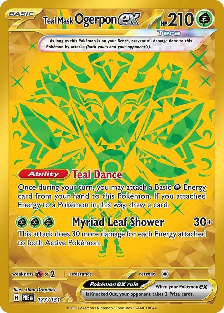 Teal Mask Ogerpon ex (177/131) [Scarlet & Violet: Prismatic Evolutions] | Galactic Gamez