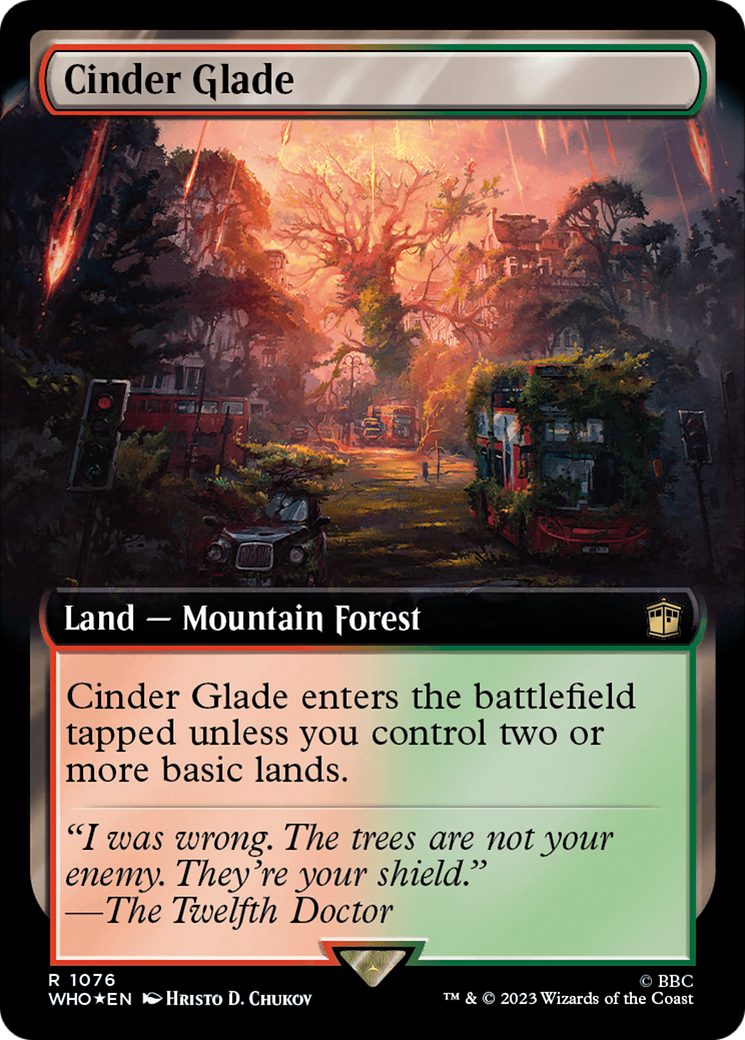 Cinder Glade (Extended Art) (Surge Foil) [Doctor Who] | Galactic Gamez