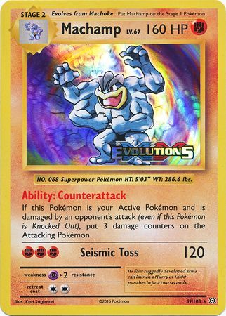 Machamp (59/108) (XY Evolutions Prerelease) [XY: Black Star Promos] | Galactic Gamez