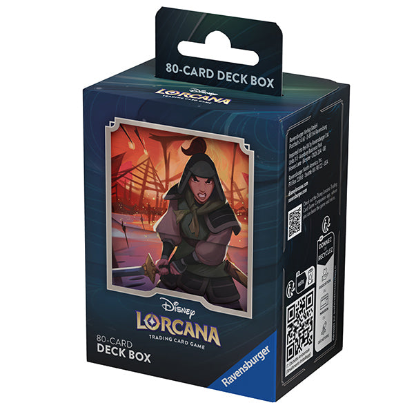 Deck Box: Disney Lorcana- Rise of the Floodborn- Mulan | Galactic Gamez