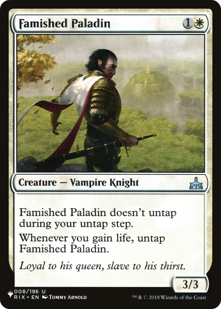 Famished Paladin [The List] | Galactic Gamez