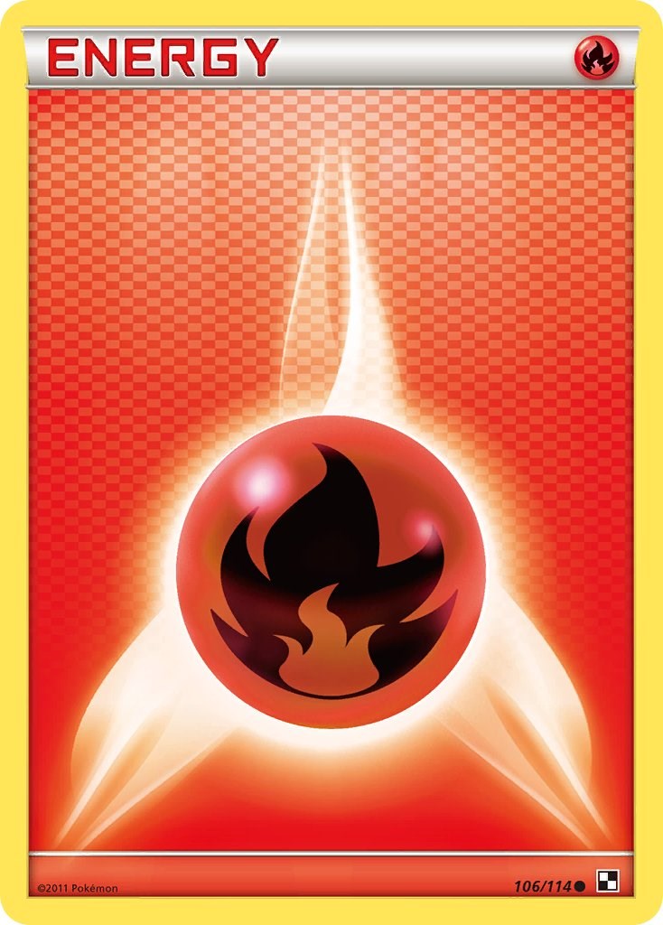 Fire Energy (106/114) [Black & White: Base Set] | Galactic Gamez