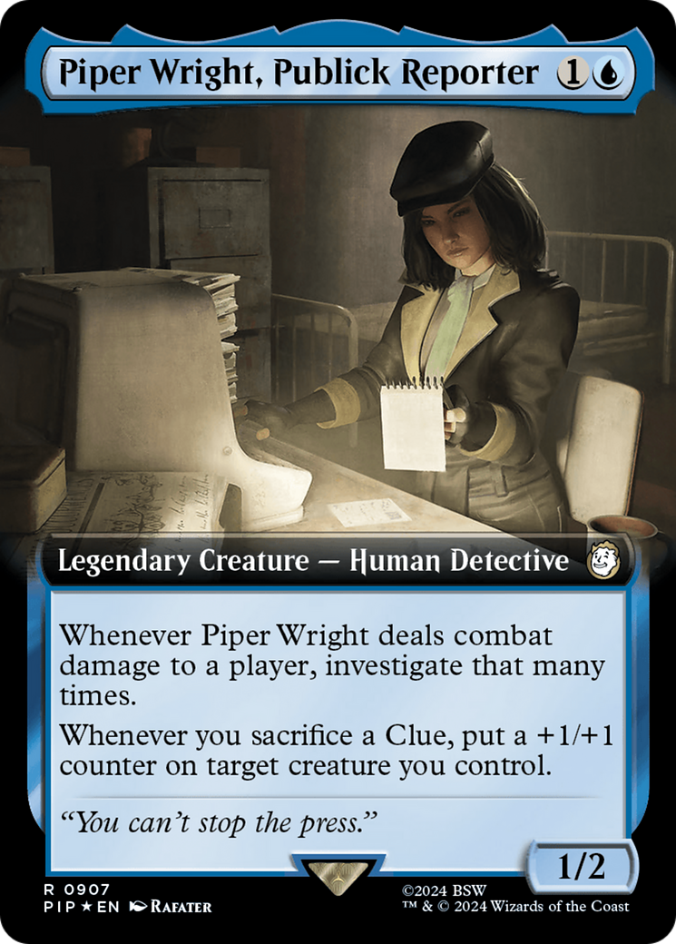 Piper Wright, Publick Reporter (Extended Art) (Surge Foil) [Fallout] | Galactic Gamez